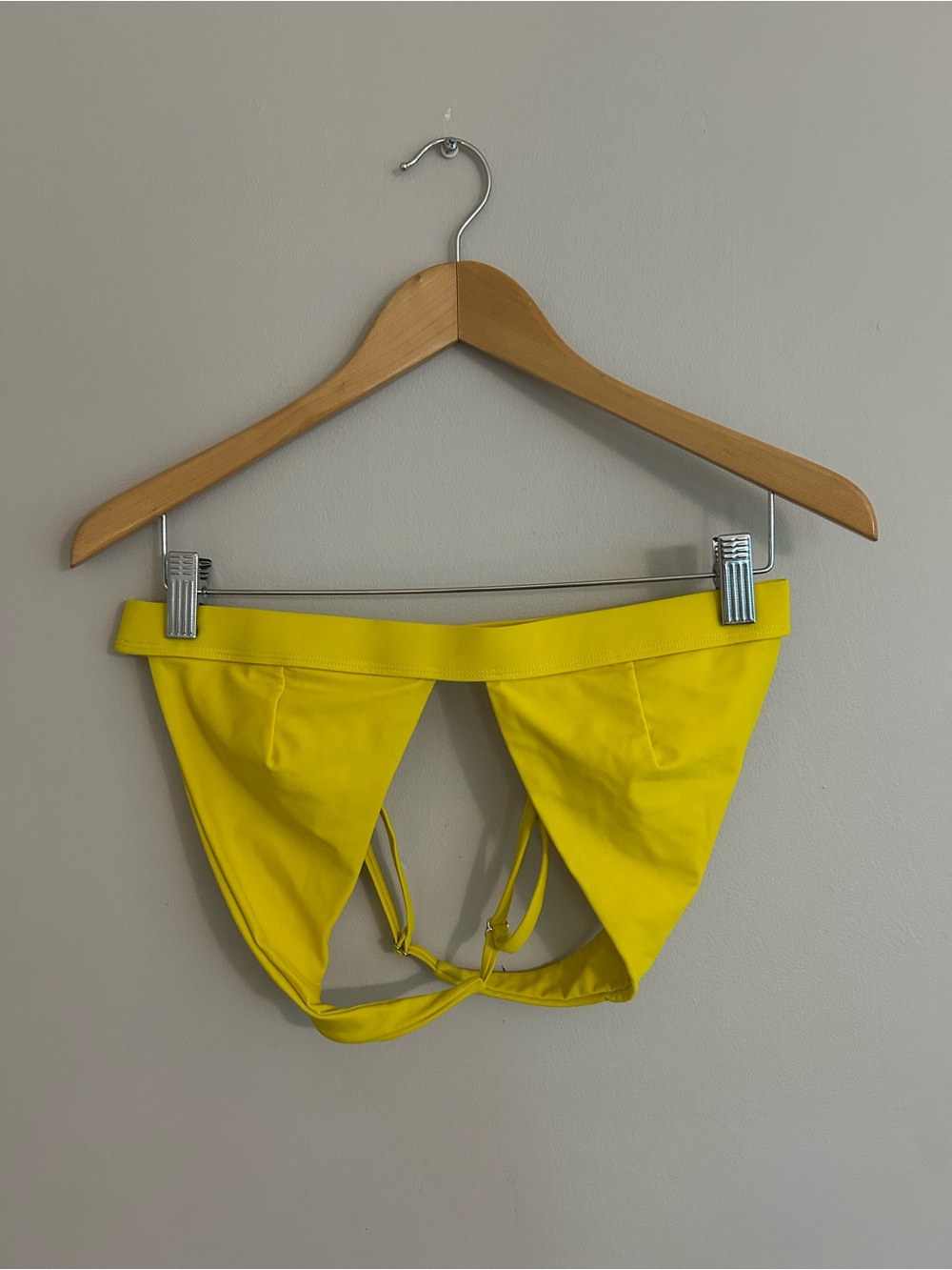Bright Yellow Bikini Top